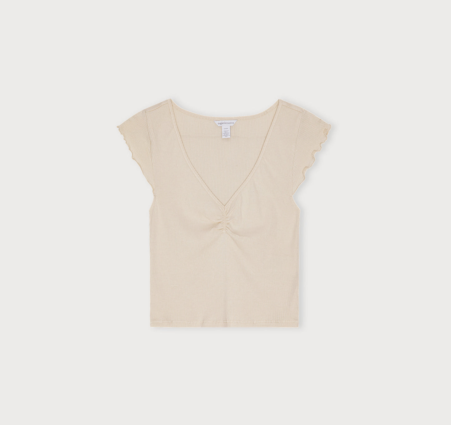 Core Bold Rib Ruched Tee