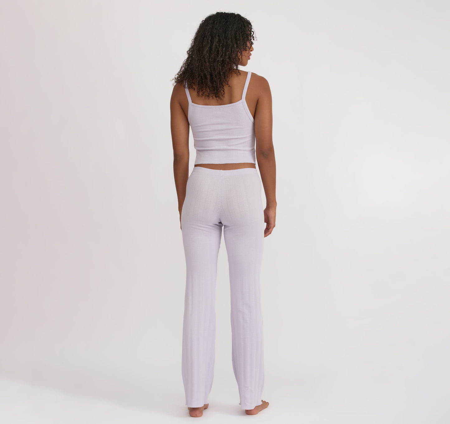 Pointelle Straight Leg Pants