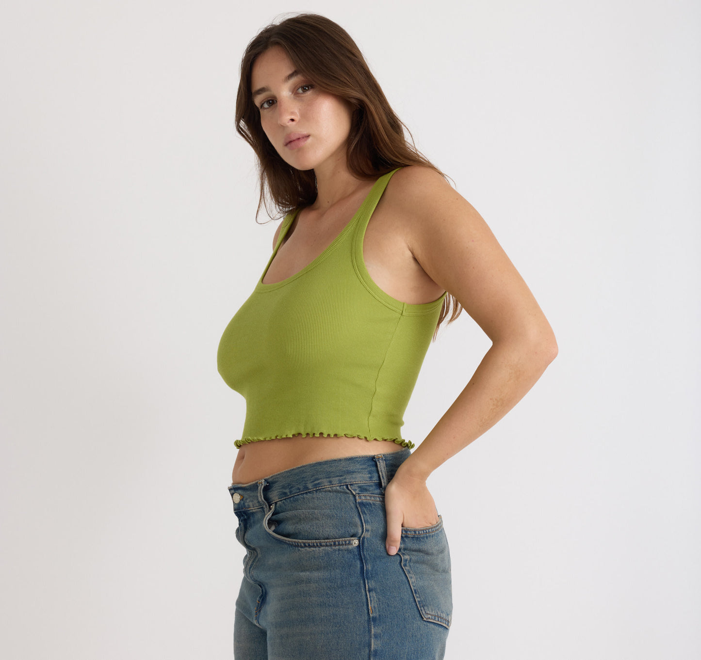 Core Rib Crop Tank Top