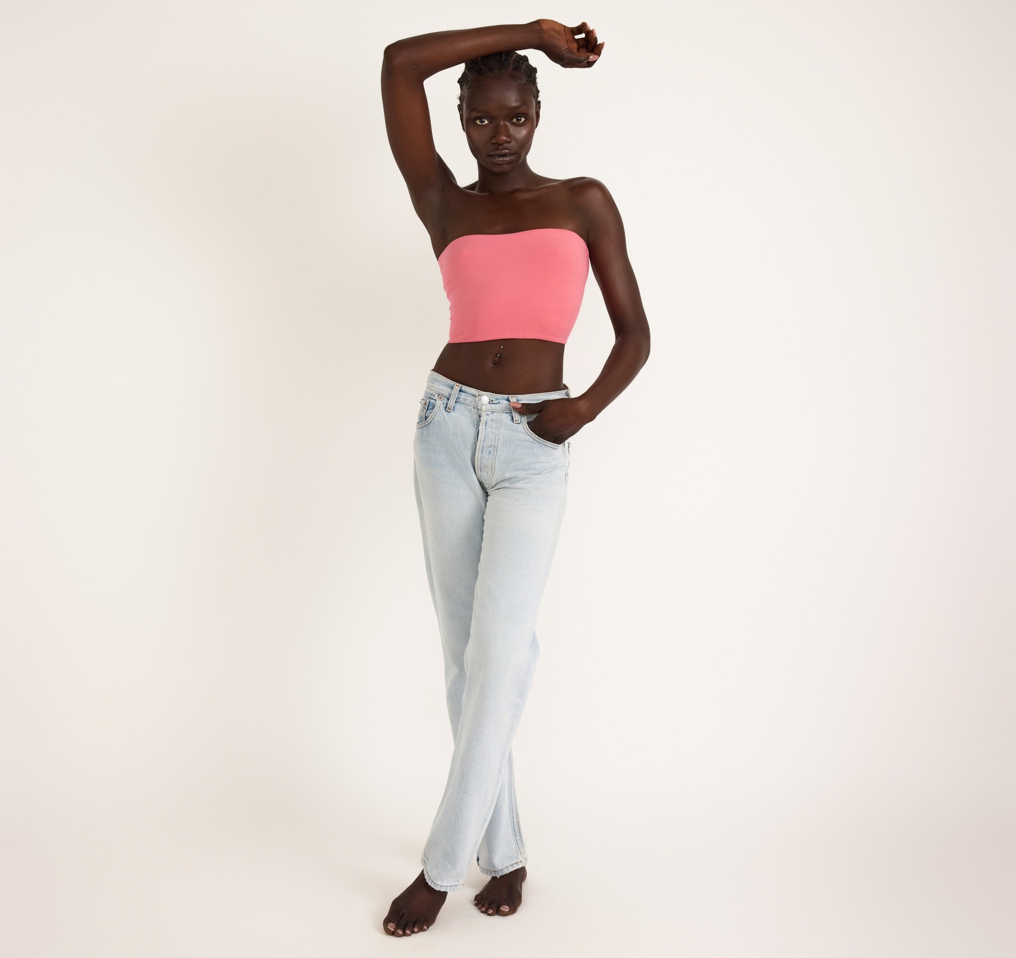 Flex Tube Top - Melon Pink | Only kr. 143 | Organic Basics