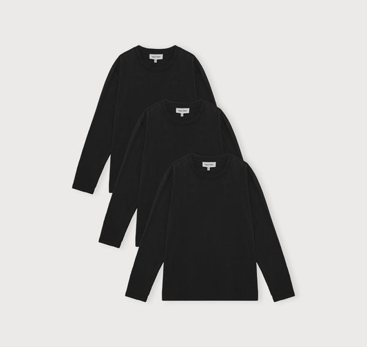 True Boxy Fit Long Sleeve Tee 3-Pack
