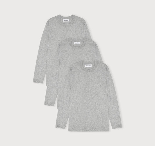 True Boxy Fit Long Sleeve Tee 3-Pack