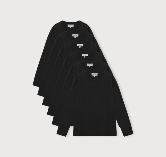True Boxy Fit Long Sleeve Tee 6-Pack
