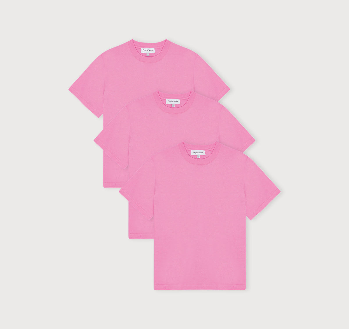 True Boxy Fit Tee 3-Pack - Soft Pink – organic cotton