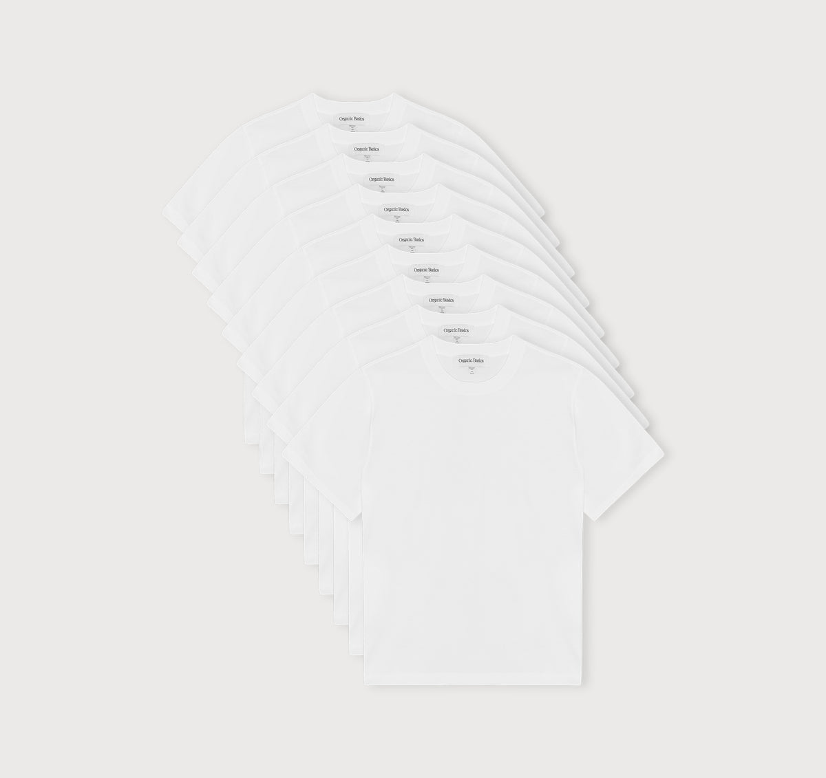 True Boxy Fit Tee 9-Pack - White – organic cotton