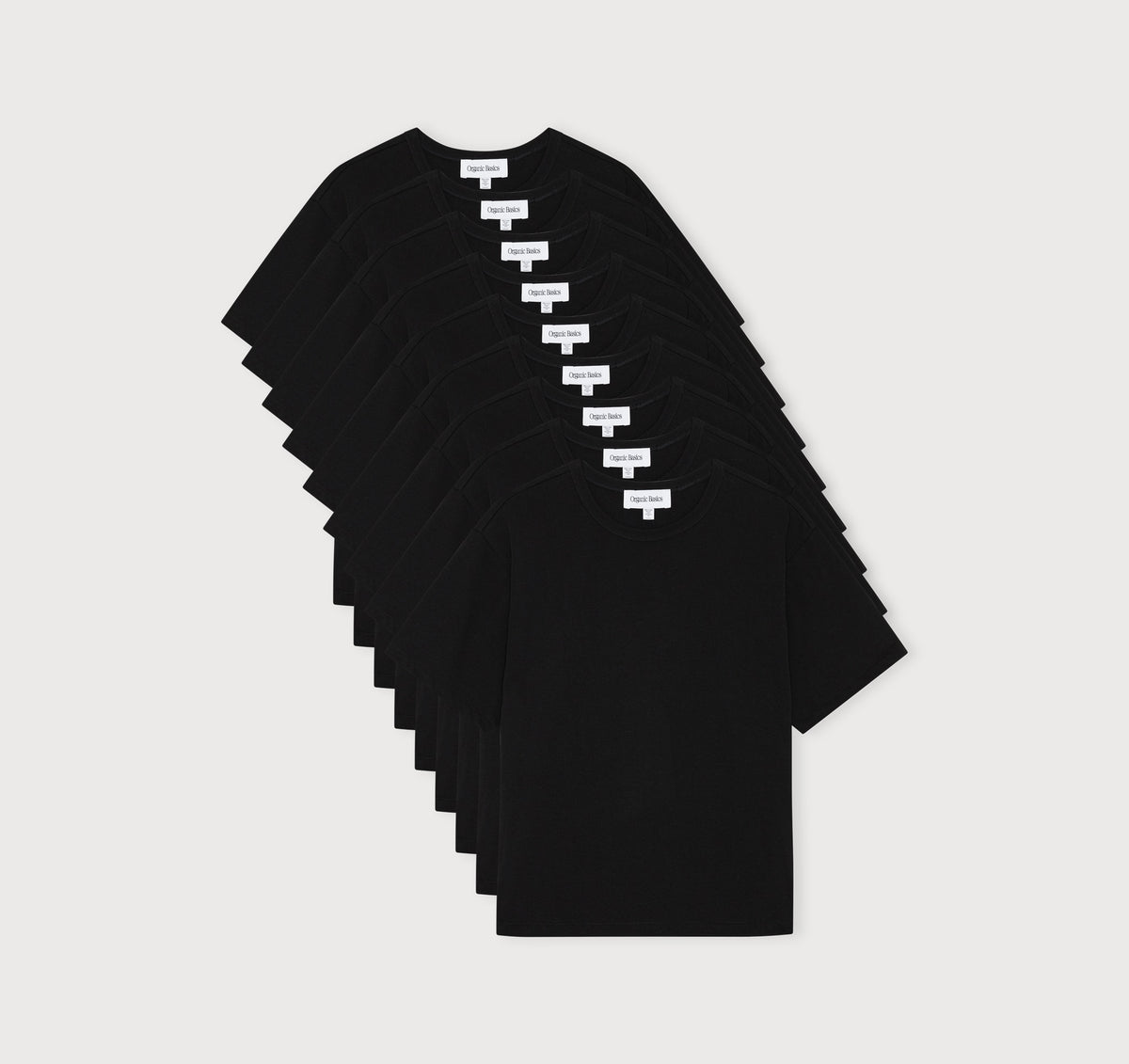 True Extra Heavy Boxy Tee 9-Pack - Black – organic cotton