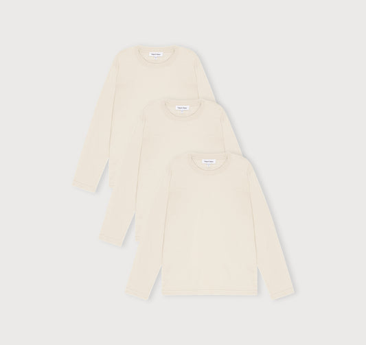 True Heavy Boxy Fit Long Sleeve Tee 3-Pack