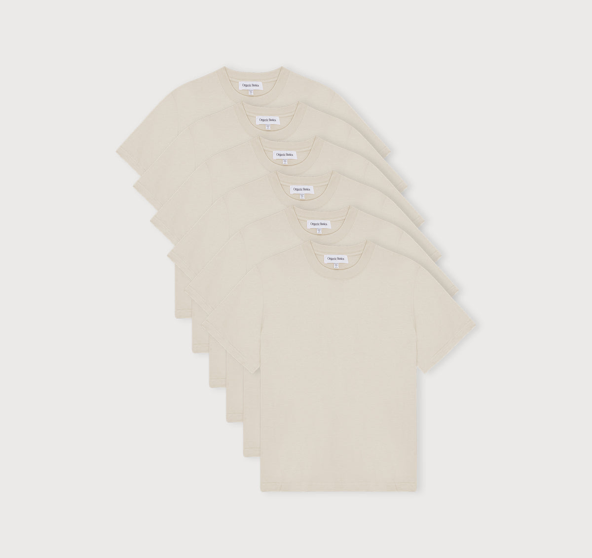 True Heavy Boxy Fit Tee 6-Pack - Sandstone – organic cotton