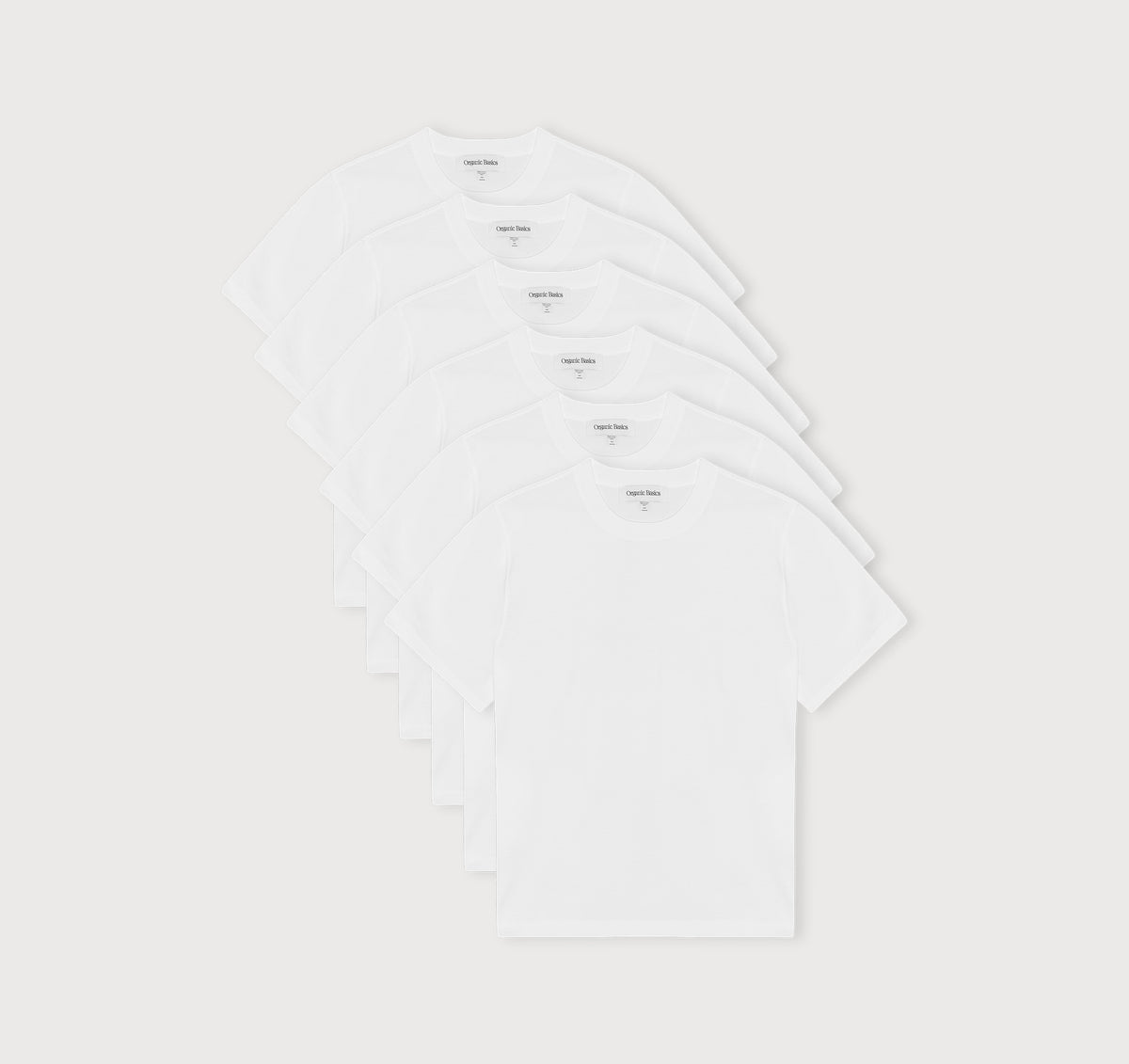 True Heavy Boxy Fit Tee 6-Pack - White – organic cotton