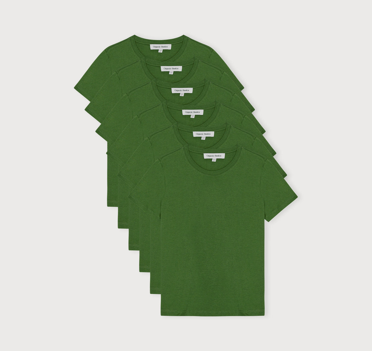True Heavy Regular Fit Tee 6-Pack - Evergreen – organic cotton