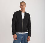 Soft Knit Rib Zip Track Jacket