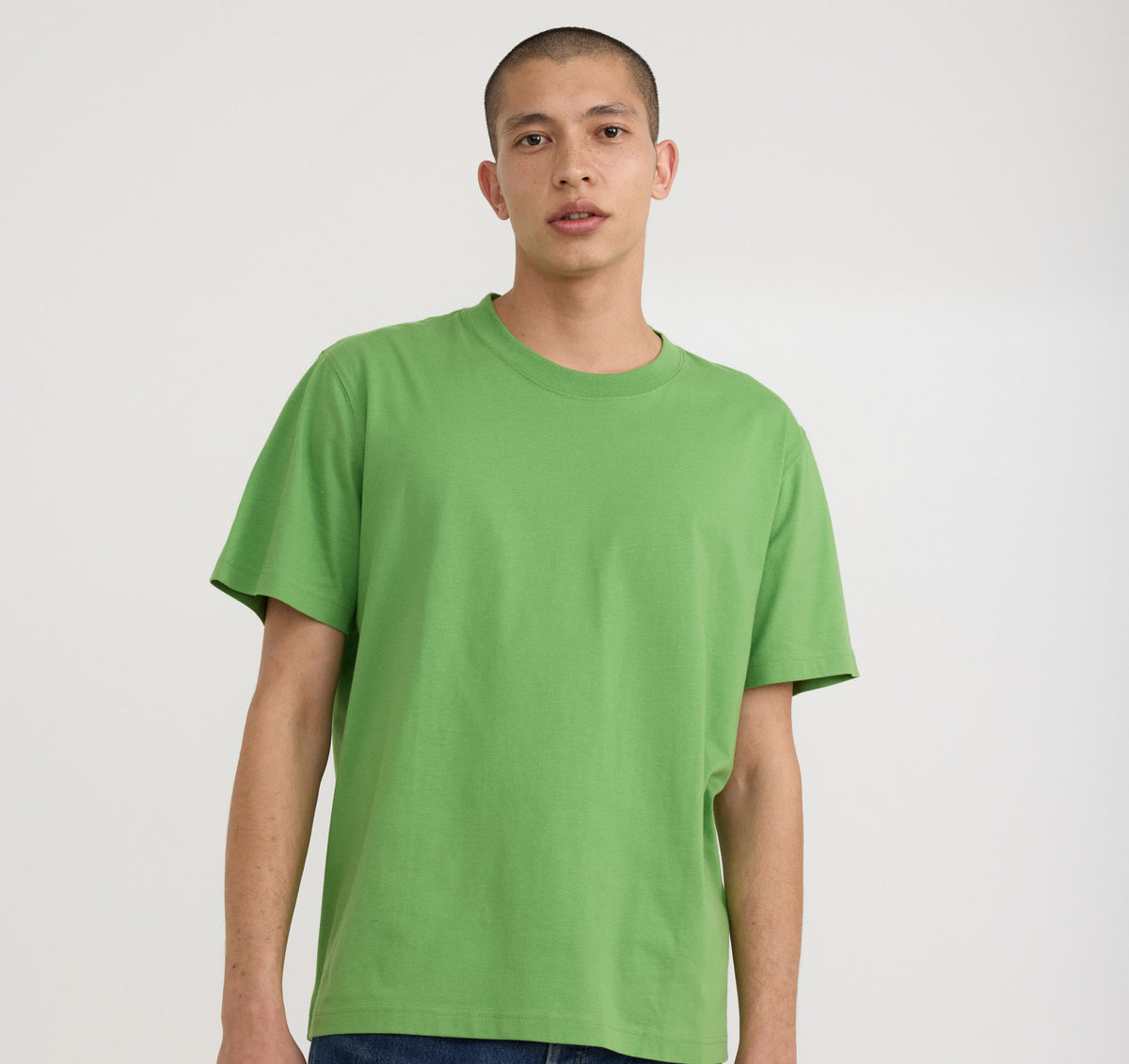 True Boxy Fit Tee 3-Pack - Artichoke – organic cotton – view 2