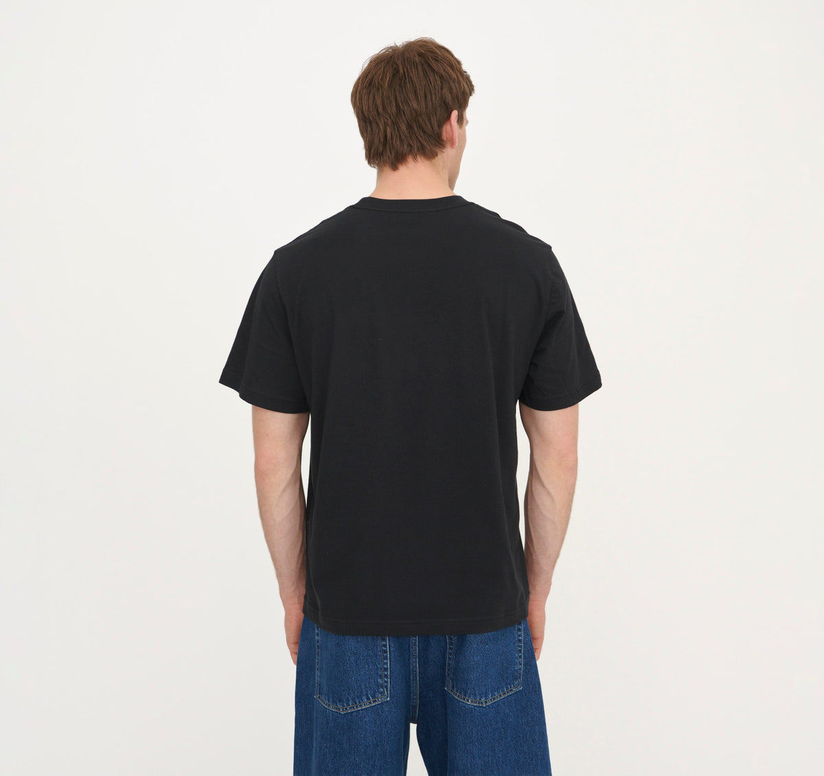 True Boxy Fit Tee 3-Pack - Black – organic cotton – view 4