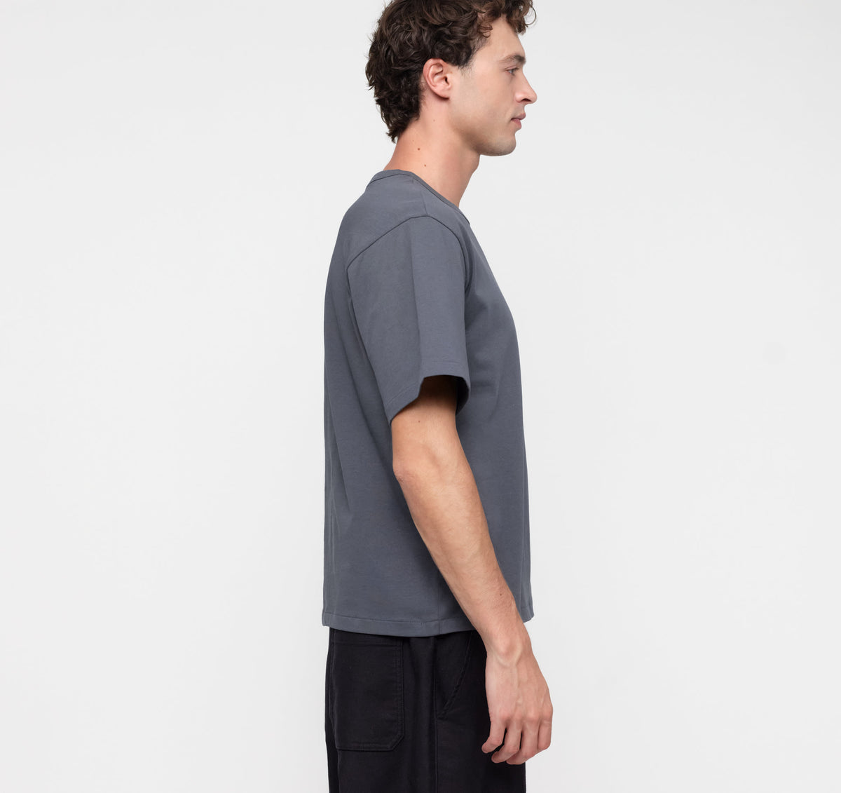 True Extra Heavy Boxy Tee 9-Pack - Thunder – organic cotton – view 3