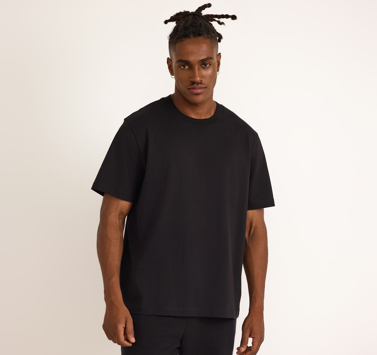 True Heavy Boxy Fit Tee 3-Pack - Black – organic cotton – view 2