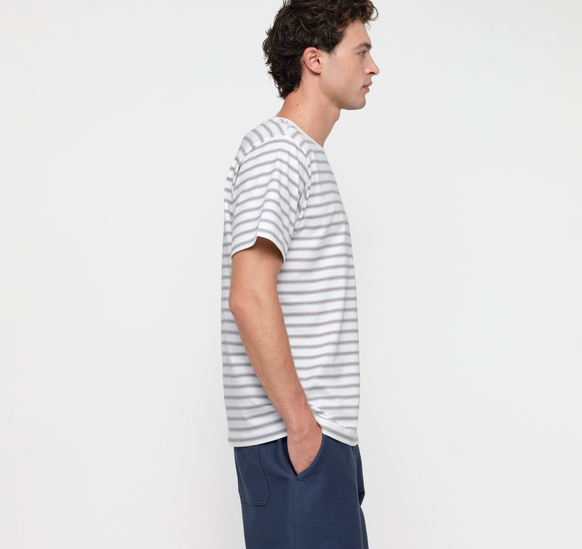 True Heavy Boxy Fit Tee 9-Pack - Steamy Stripe – organic cotton – view 3