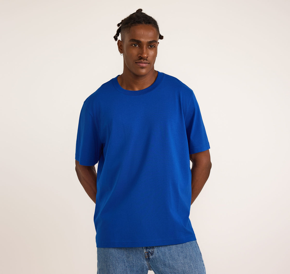 True Heavy Boxy Fit Tee 6-Pack - Vibrant Blue – organic cotton – view 2