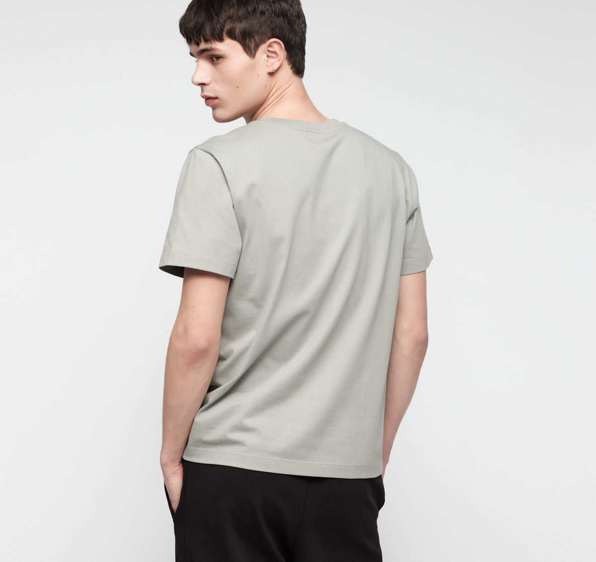 True Heavy Regular Fit Tee 9-Pack - Sage – organic cotton – view 4
