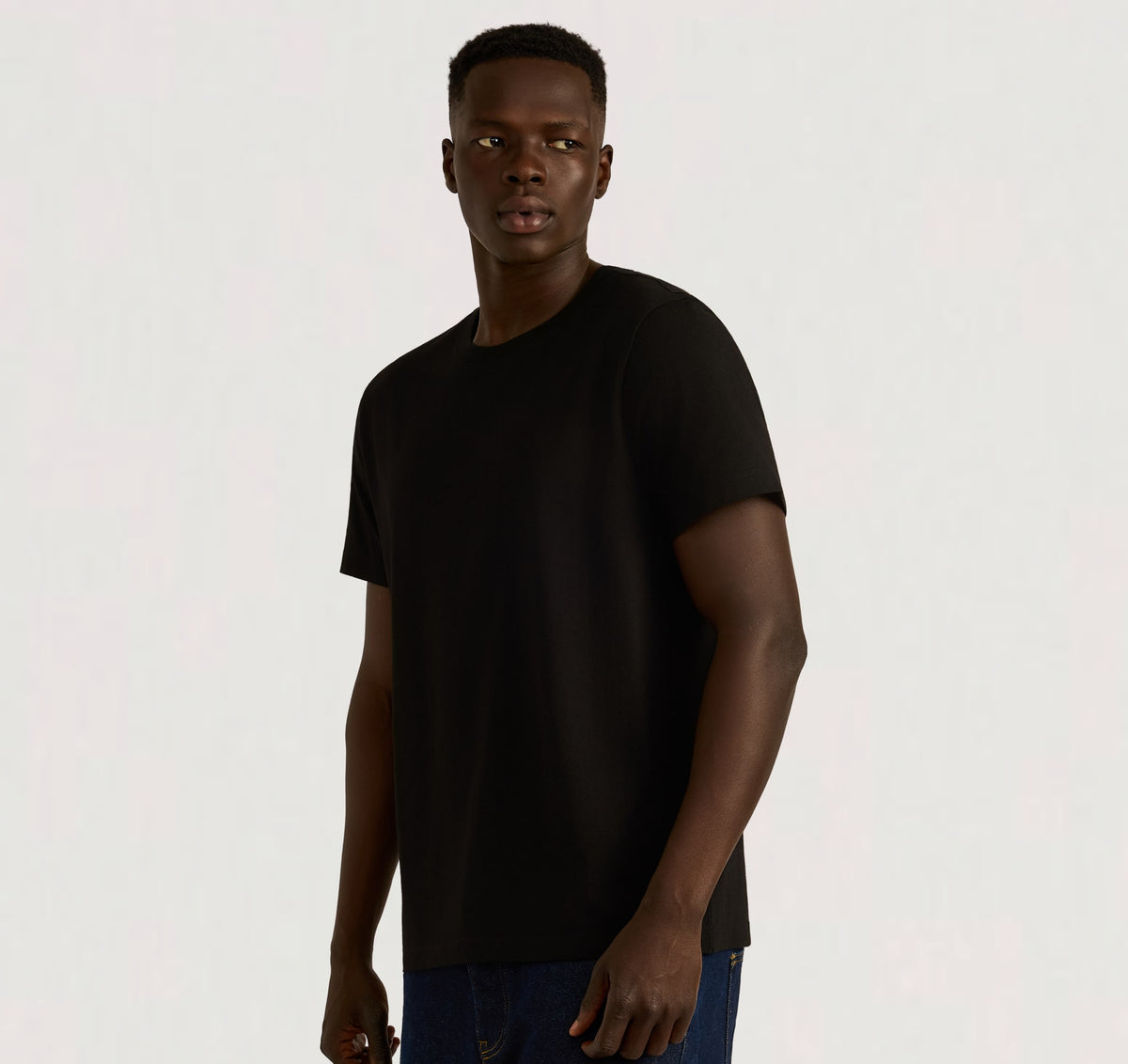 True Heavy Regular Fit Tee 3-Pack - Black – organic cotton – view 3