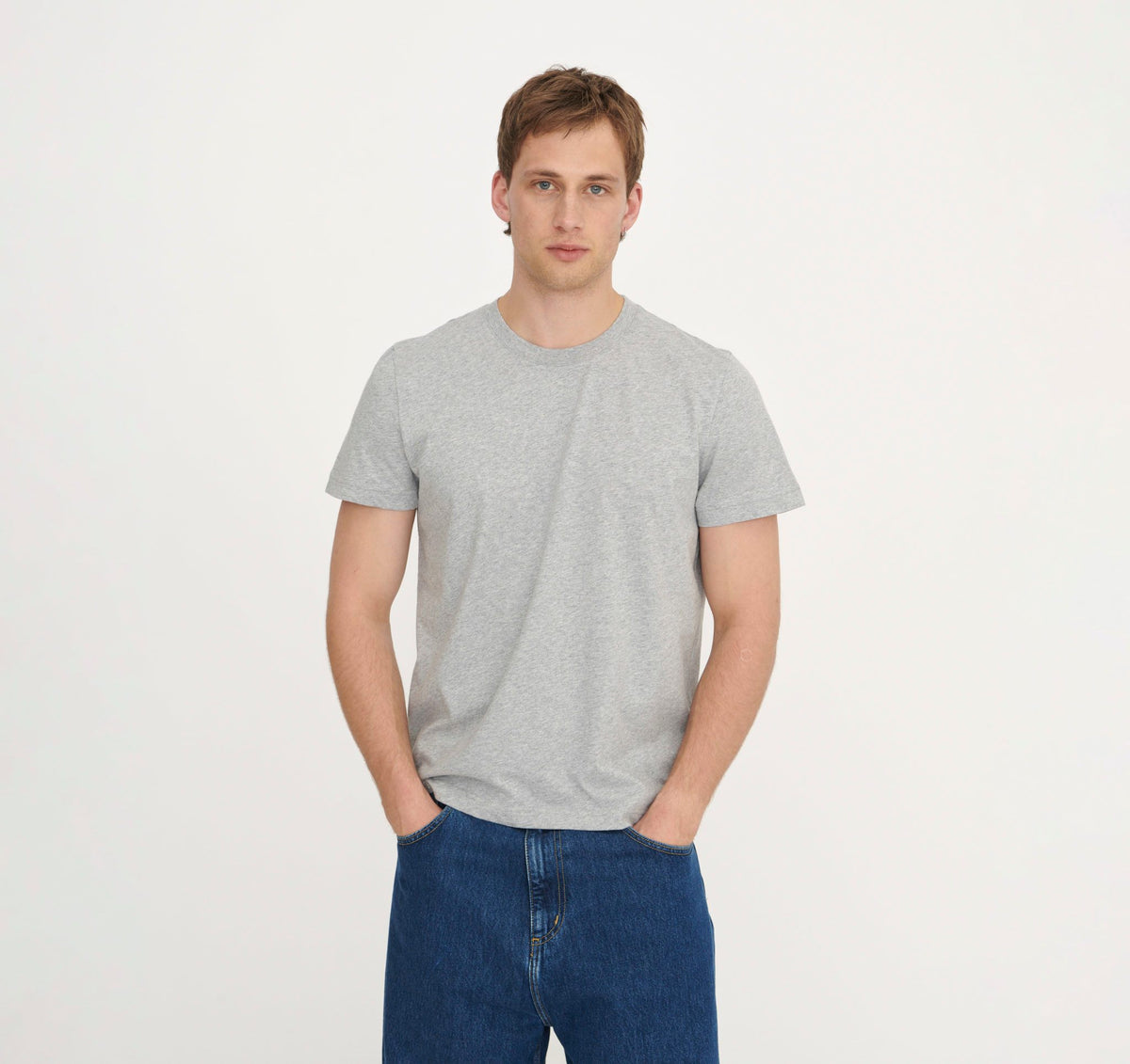 True Regular Fit Tee 6-Pack - Grey Melange – organic cotton – view 2
