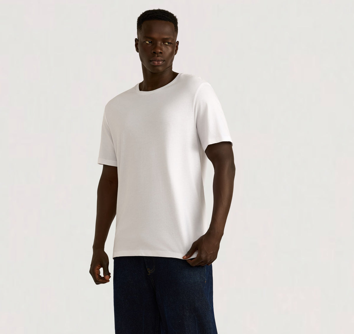 True Heavy Regular Fit Tee 9-Pack - White – organic cotton – view 2