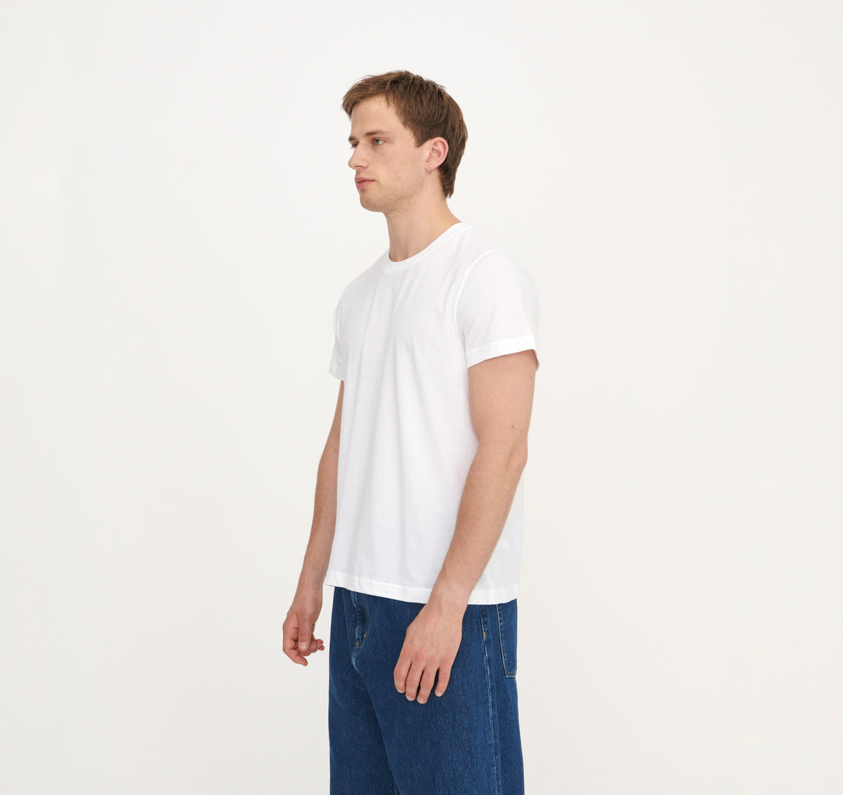 True Regular Fit Tee 3-Pack - White – organic cotton – view 2