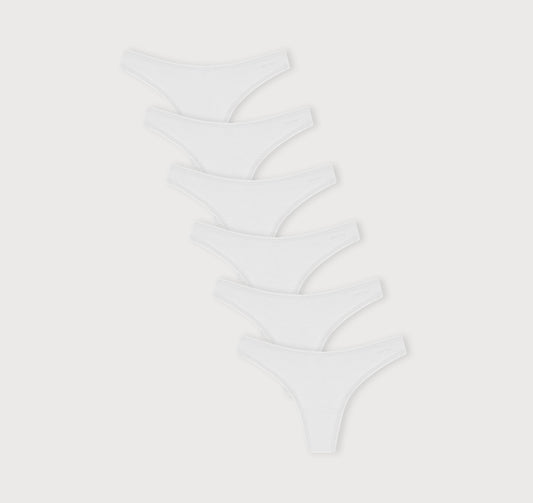 Core Rib Thong 6-Pack