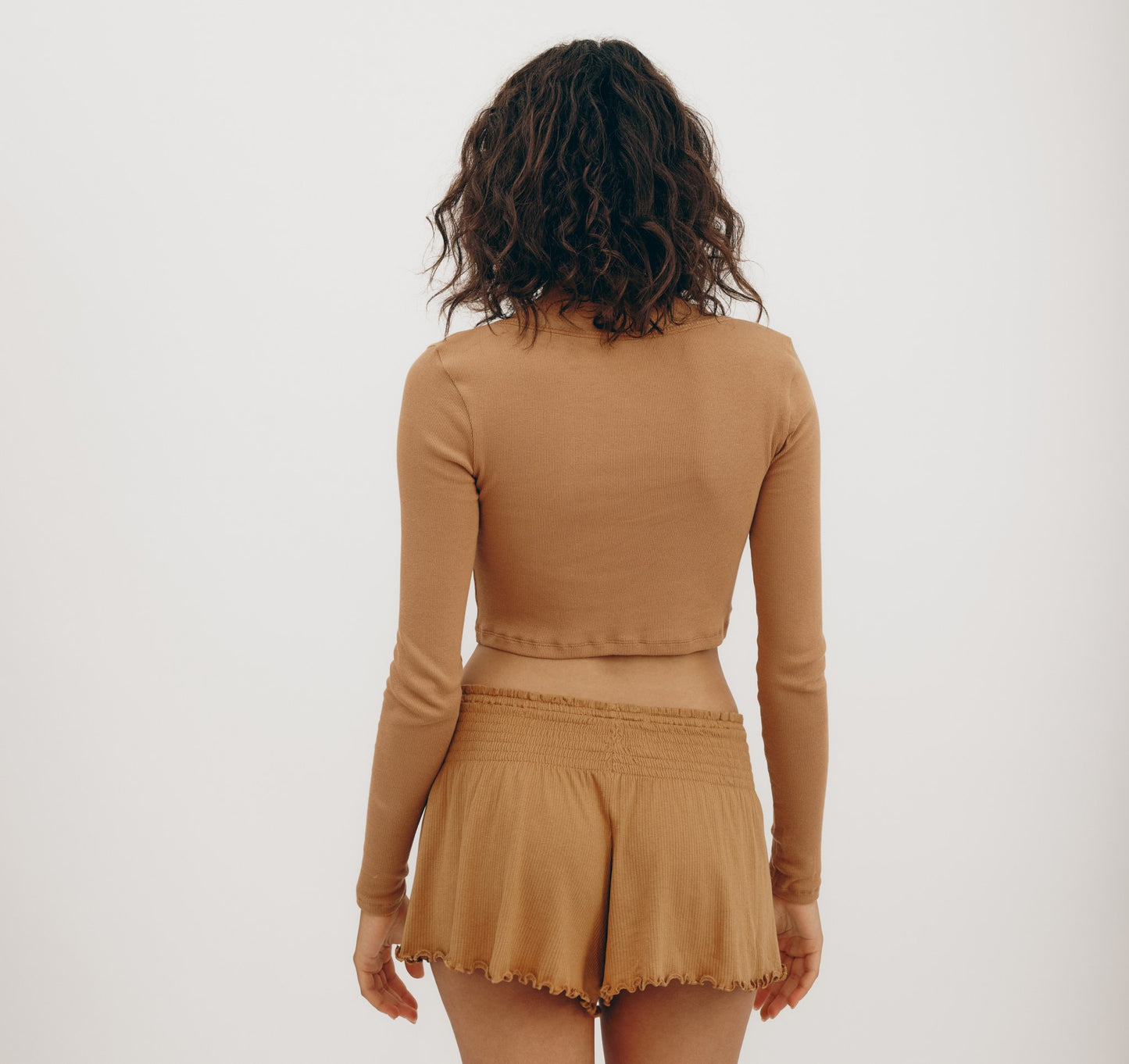 Core Extend Rib Crop Cardigan