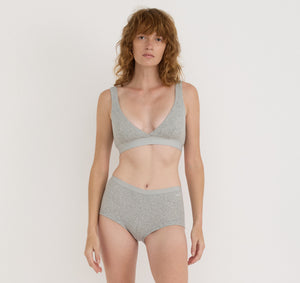 Core Rib Plunge Bralette