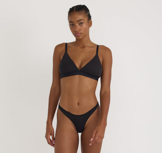 Core Rib Triangle Bralette