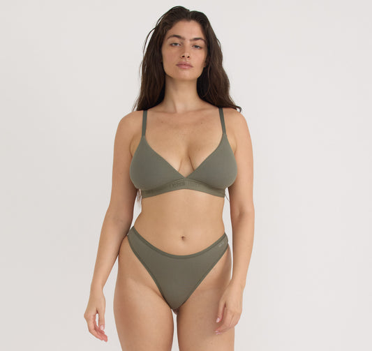 Core Rib Triangle Bralette