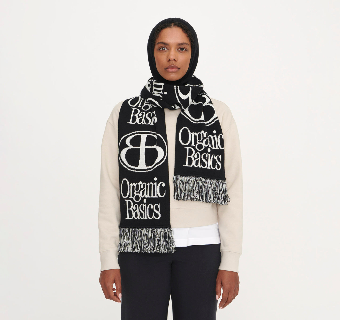 Soft Knit Jacquard Scarf