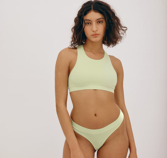 Algae Life Naked Rib High-Neck Bralette