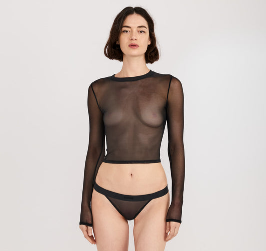 Mesh Long Sleeve Tee