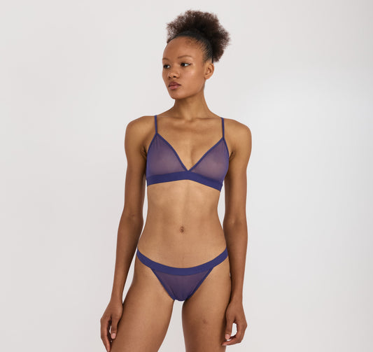 Mesh Triangle Bralette