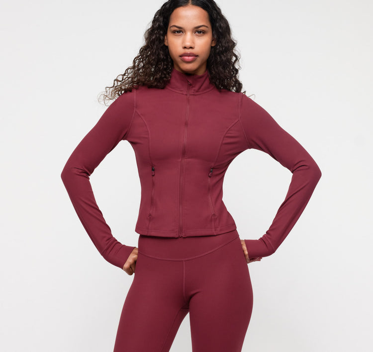 Active Zip Jacket - Walnut