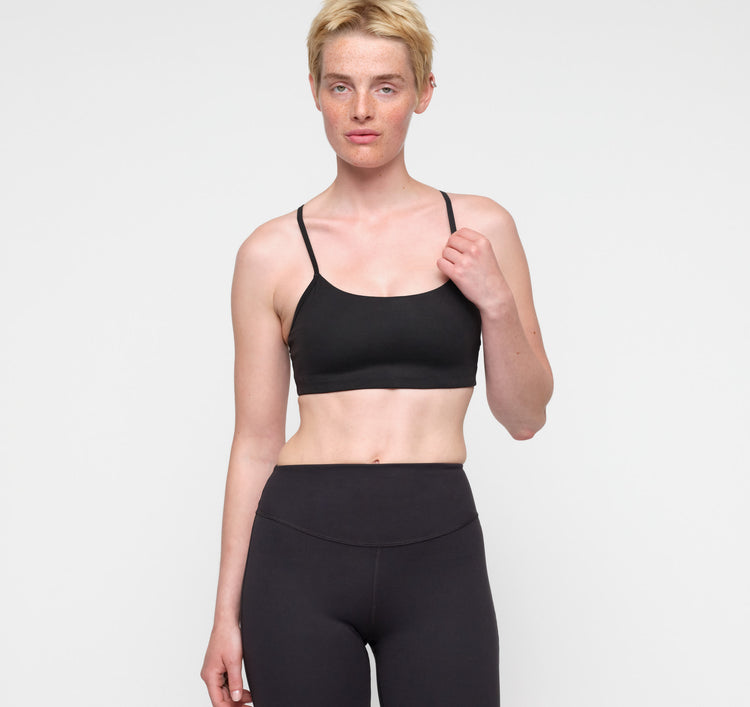 Active Light Racer Bra - Walnut