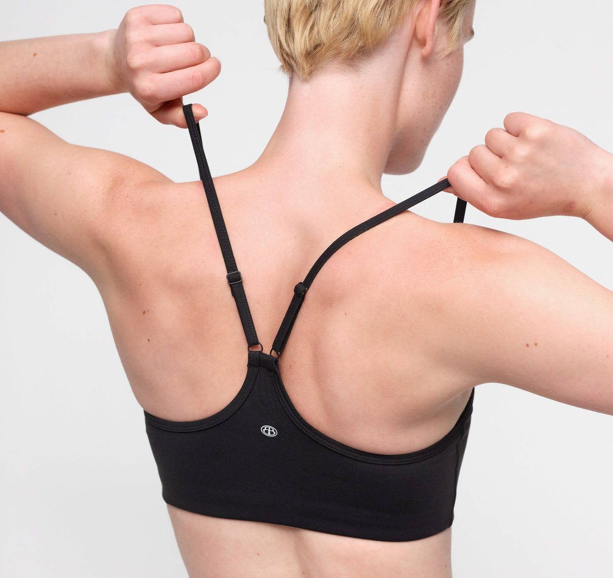 Active Light Racer Bra - Black – view 2