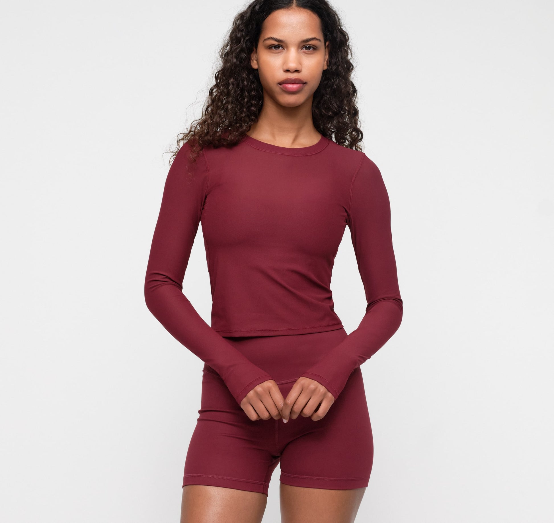 Active Mesh Long Sleeve Tee - Summer Wine