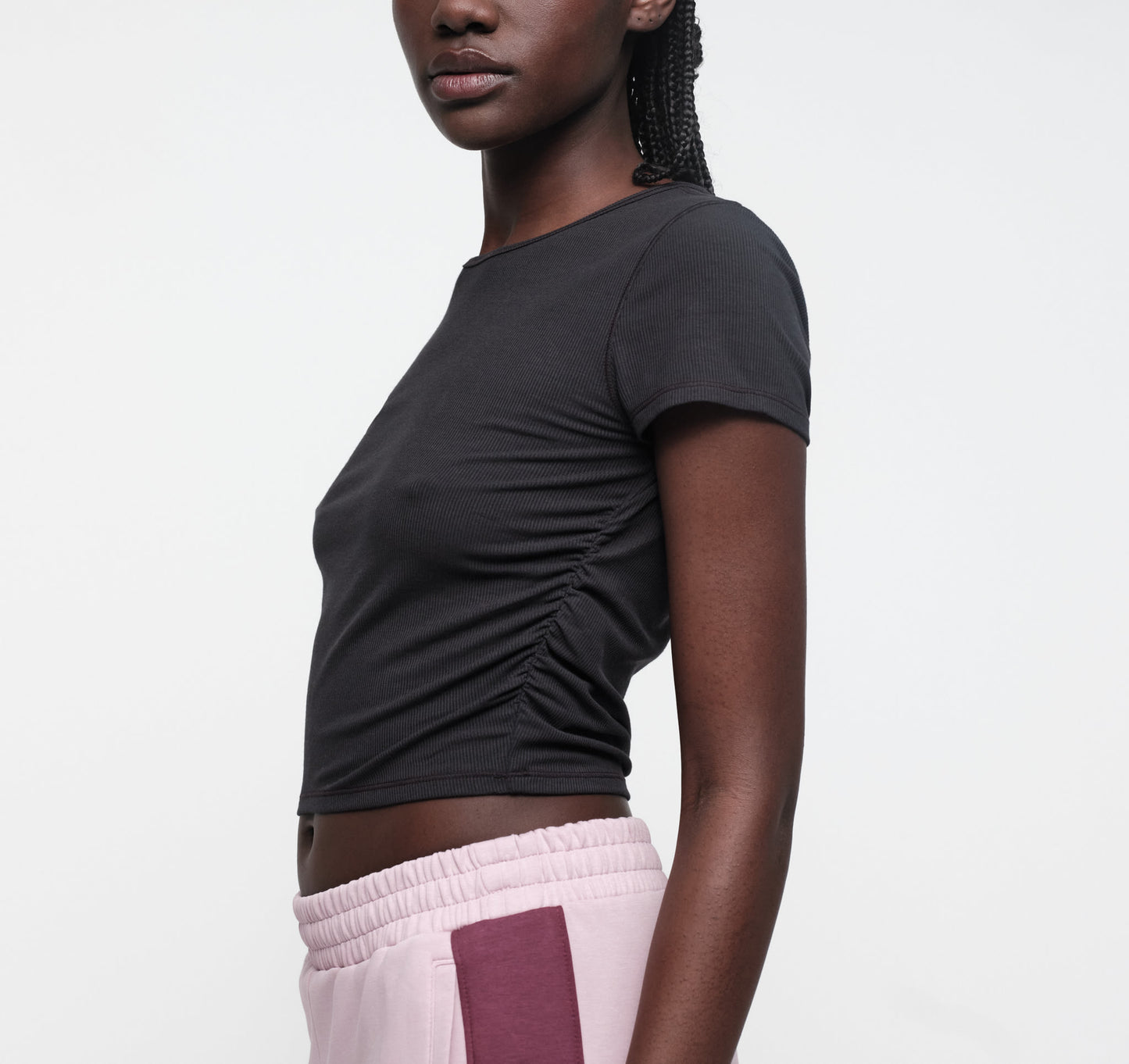 Active Rib Ruched Tee