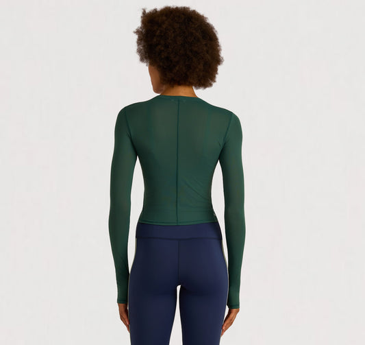 Active Mesh Long  Sleeve Tee