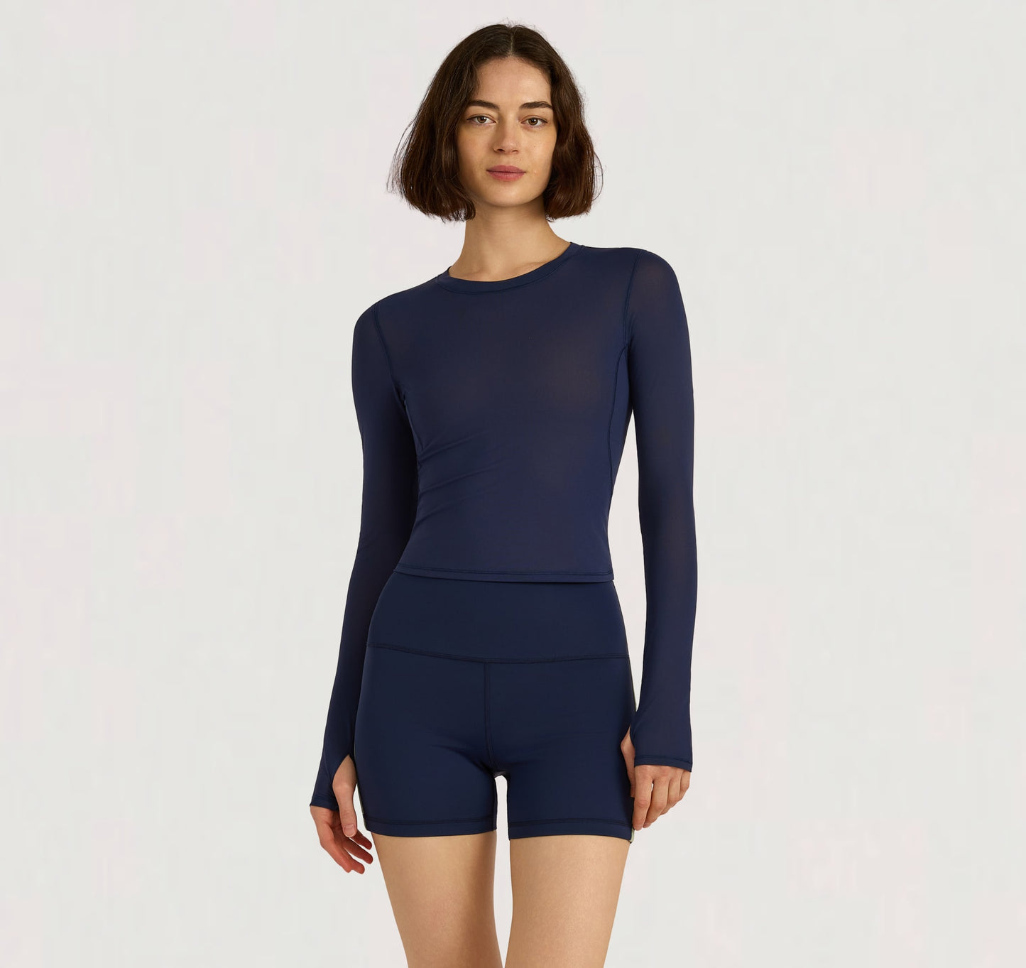 Active Mesh Long  Sleeve Tee