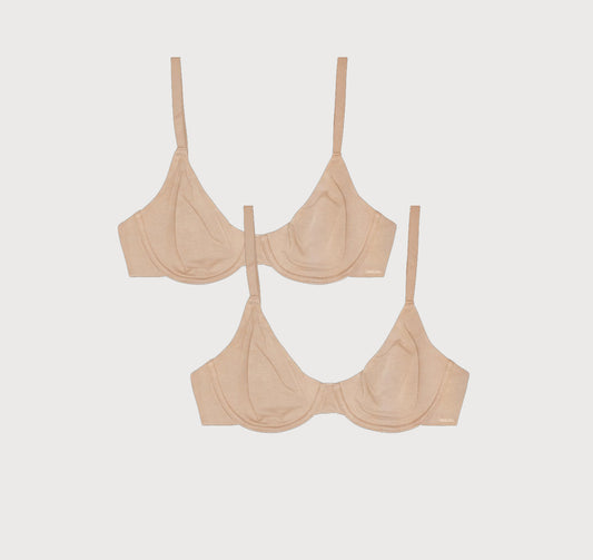 Core Unlined Demi Bra 2-Pack