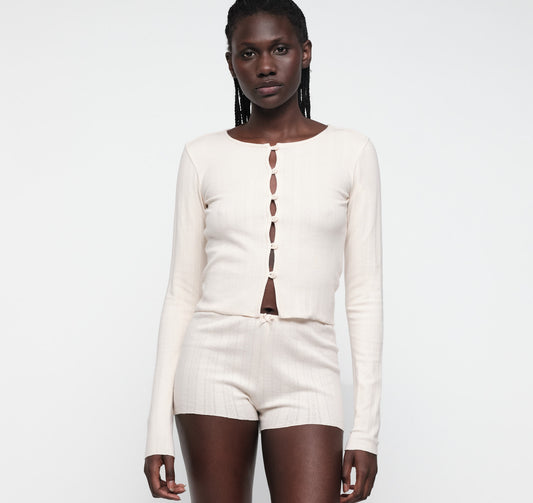 Pointelle Cardigan