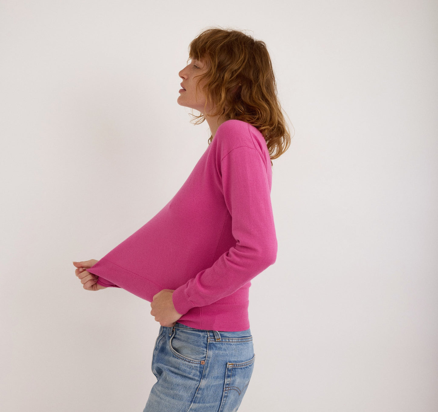 Soft Knit Boxy Crewneck Sweater