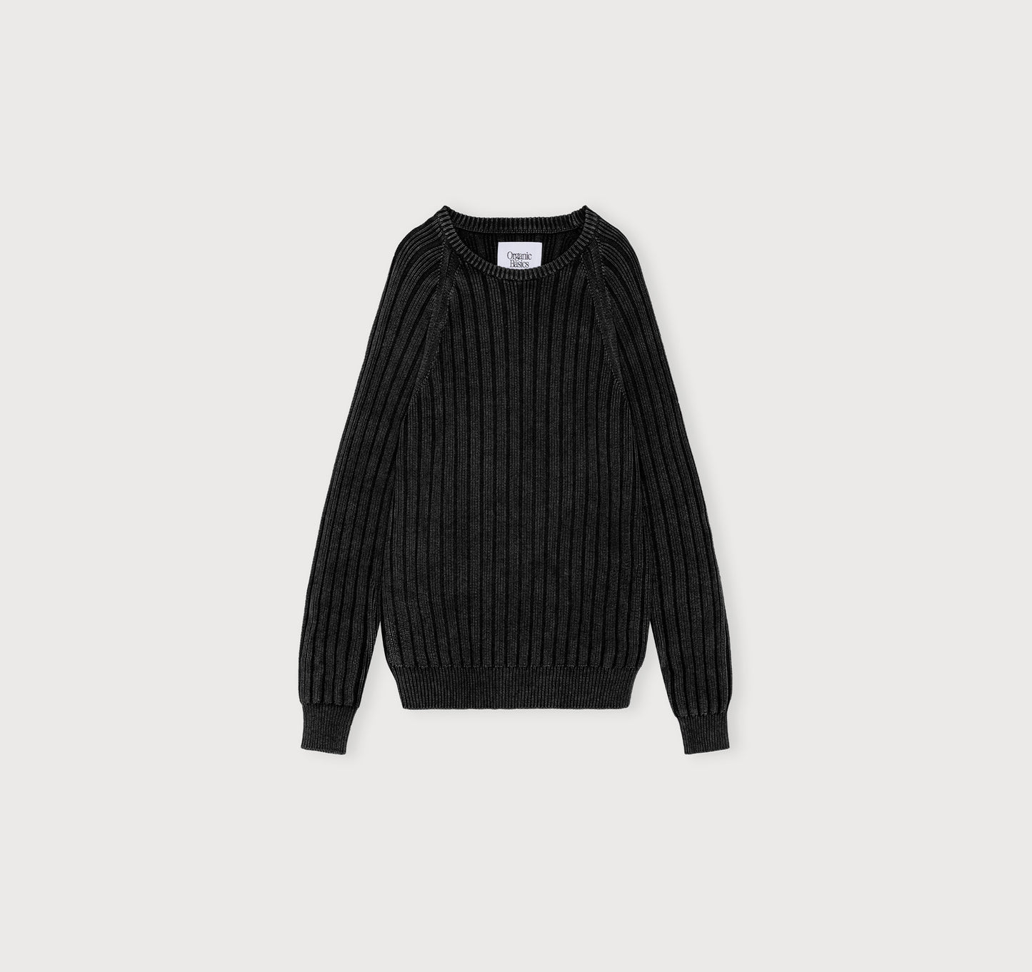 Soft Knit Rib Raglan Sweater