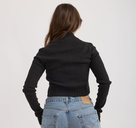Soft Knit Rib Track Jacket