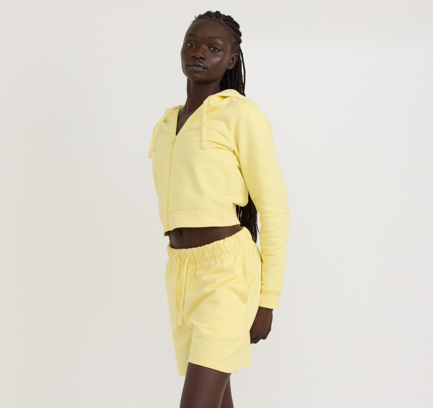 Weekend Crop Zip Hoodie