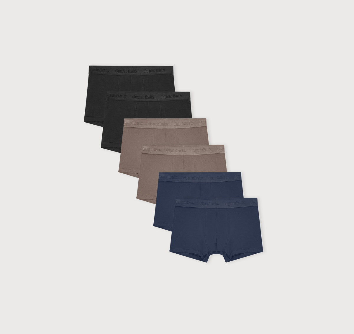 Core Trunks 6-Pack - Black / Shadow / Storm – organic cotton