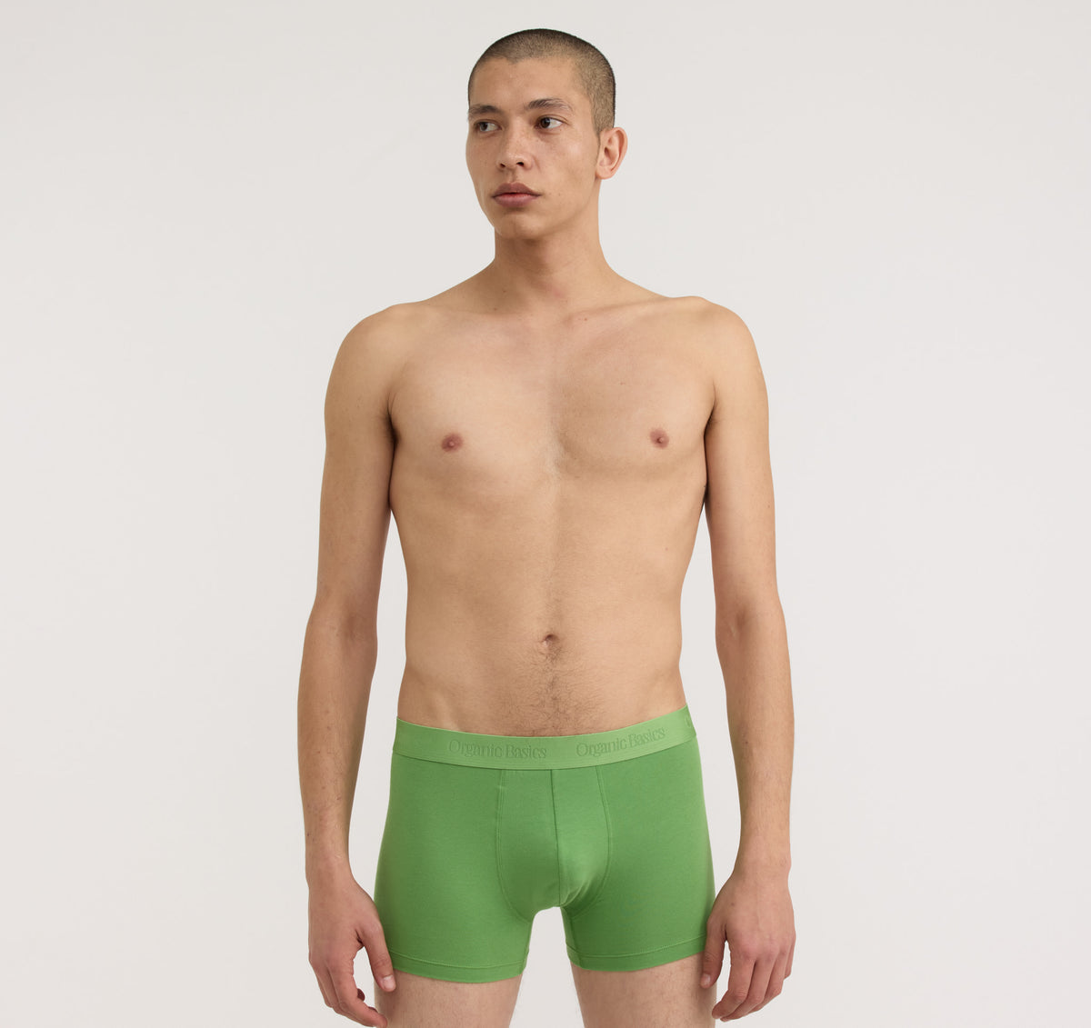 Core Trunks 12-Pack - Artichoke / Grey Melange / Black – organic cotton – view 2